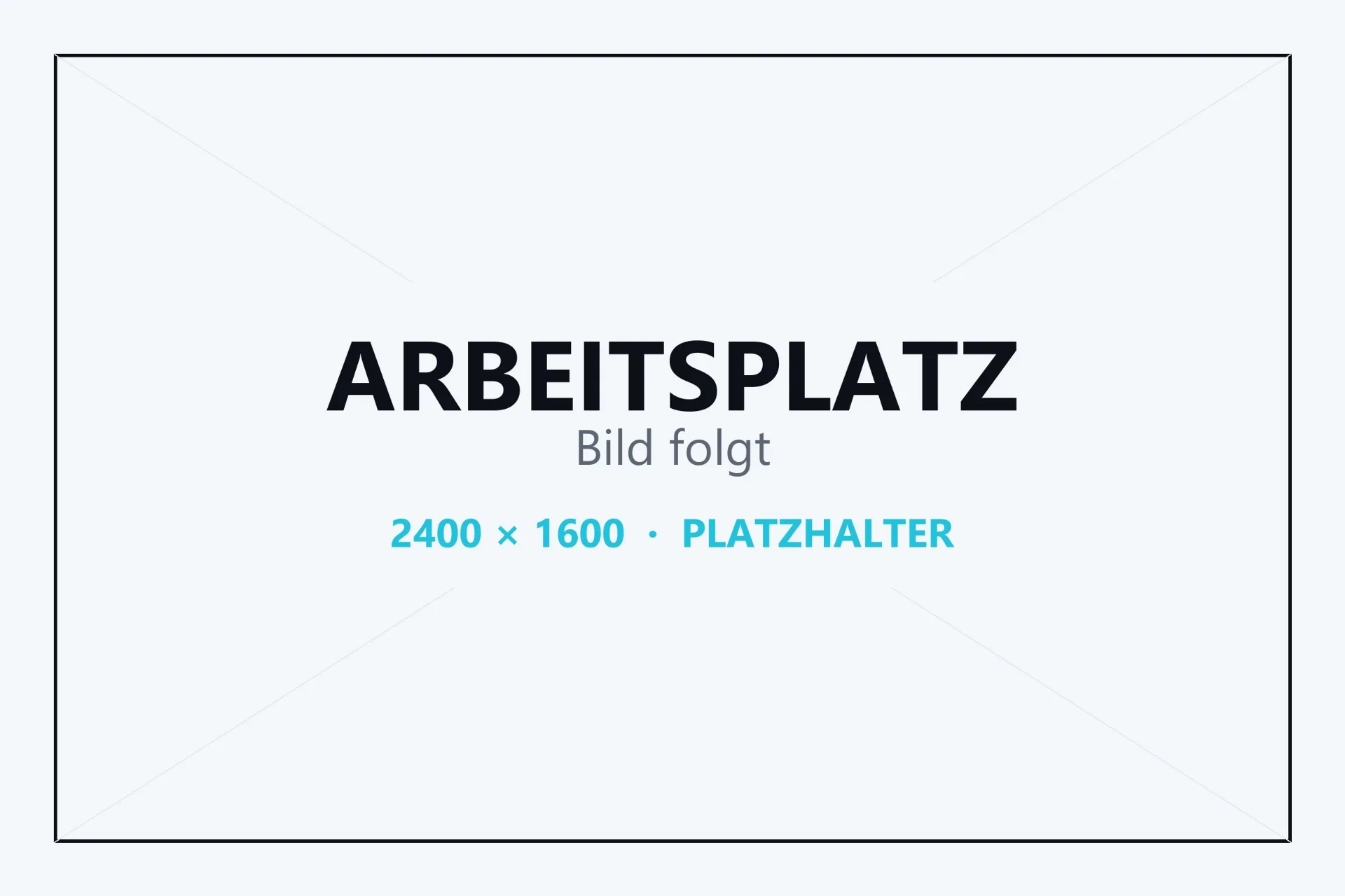 Platzhalter für ein Foto des Arbeitsplatzes – Bild folgt
